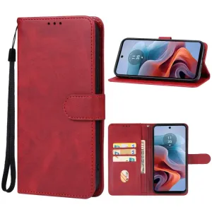 SMOOTH Peňaženkové puzdro pre Motorola Moto G34 5G červené