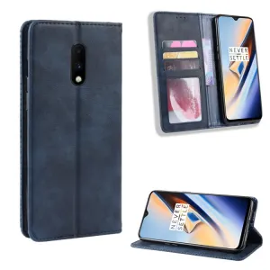 BUSINESS Peňaženkový kryt pre OnePlus 7 modrý