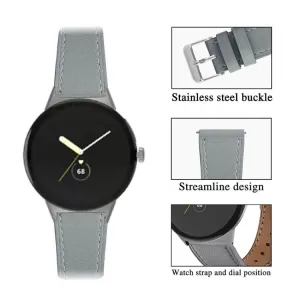 LEATHER Kožený remienok pre Google Pixel Watch 4 45mm / Pixel Watch 3 45mm šedý