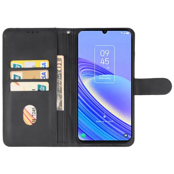 SMOOTH Peňaženkové puzdro pre TCL 50 SE čierne