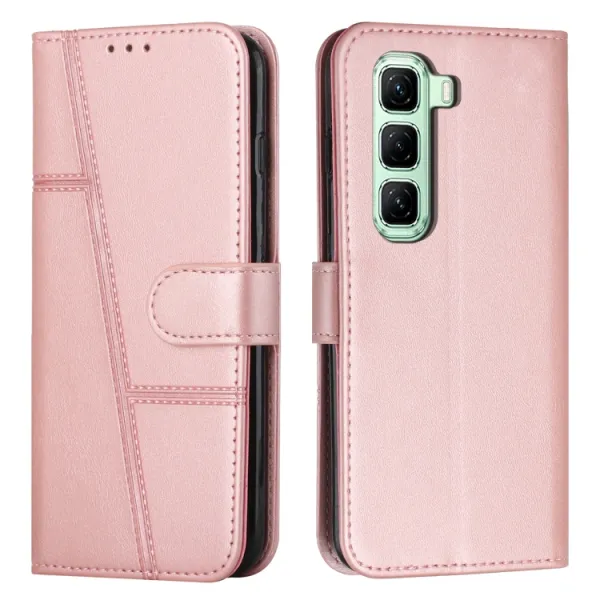 STITCHED Peňaženkový kryt pre Infinix Hot 50 Pro+ ružový