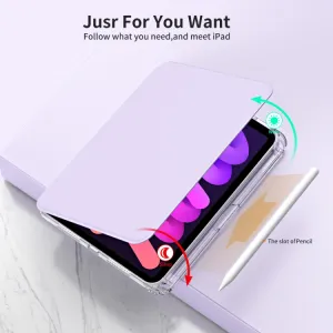CRYSTAL FLEXI 2v1 Zaklápacie puzdro pre Apple iPad mini 2021 / iPad mini 2024 fialové