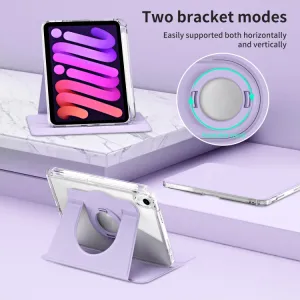 CRYSTAL FLEXI 2v1 Zaklápacie puzdro pre Apple iPad mini 2021 / iPad mini 2024 fialové