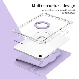 CRYSTAL FLEXI 2v1 Zaklápacie puzdro pre Apple iPad mini 2021 / iPad mini 2024 fialové