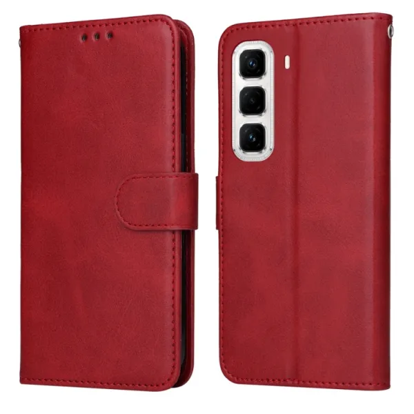 SMOOTH Peňaženkové puzdro pre Infinix Hot 50 Pro+ červené