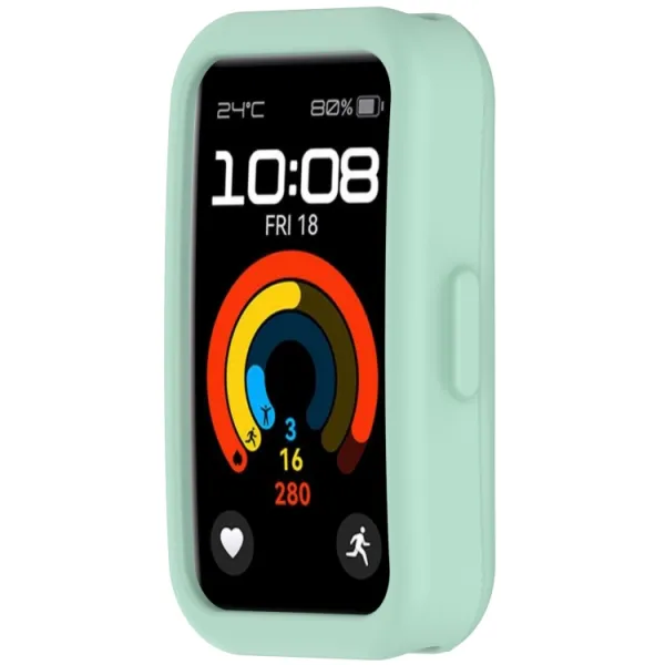 TPU HALF COVER Kryt pre Huawei Band 10 / Band 9 / Band 8 svetlozelený