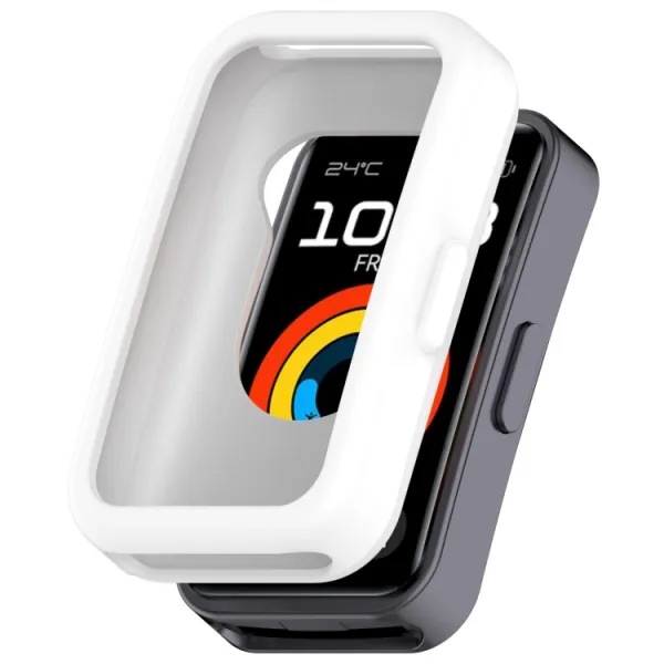 TPU HALF COVER Kryt pre Huawei Band 10 / Band 9 / Band 8 biely