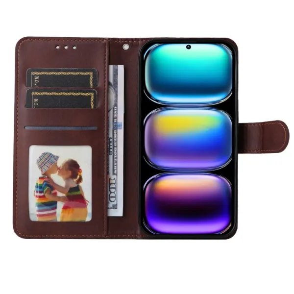 SMOOTH Peňaženkové puzdro pre Infinix Hot 50 Pro+ hnedé