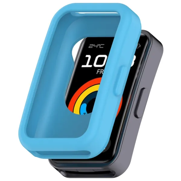 TPU HALF COVER Kryt pre Huawei Band 10 / Band 9 / Band 8 svetlomodrý