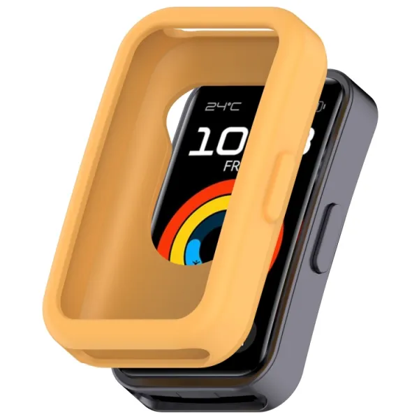 TPU HALF COVER Kryt pre Huawei Band 10 / Band 9 / Band 8 žltý