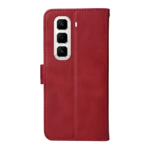 SMOOTH Peňaženkové puzdro pre Infinix Hot 50 Pro+ červené