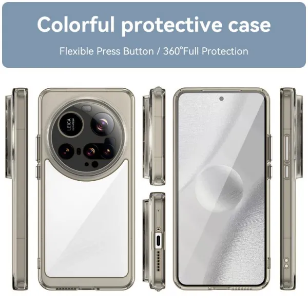 CRYSTAL Ochranný obal pre Xiaomi 15 Ultra šedý