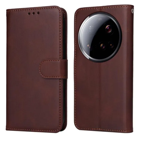 SMOOTH Peňaženkové puzdro pre Xiaomi 15 Ultra hnedé