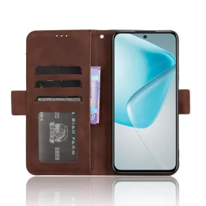 SLOT Peňaženkový obal pre Infinix Hot 50 Pro+ hnedý
