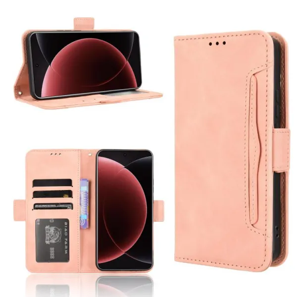 SLOT Peňaženkový obal pre Xiaomi 15 Ultra ružový