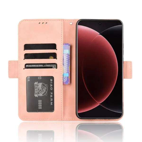 SLOT Peňaženkový obal pre Xiaomi 15 Ultra ružový