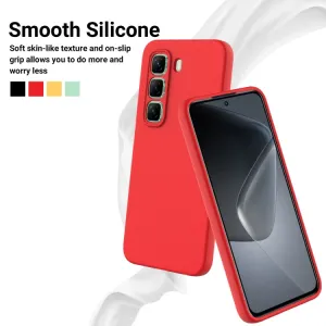 RUBBER Ochranný obal pre Infinix Hot 50 Pro+ červený