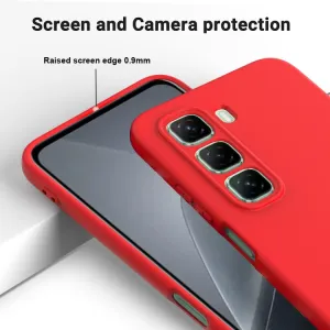 RUBBER Ochranný obal pre Infinix Hot 50 Pro+ červený