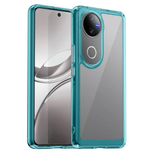 CRYSTAL Ochranný obal pre Vivo V50 5G tyrkysový
