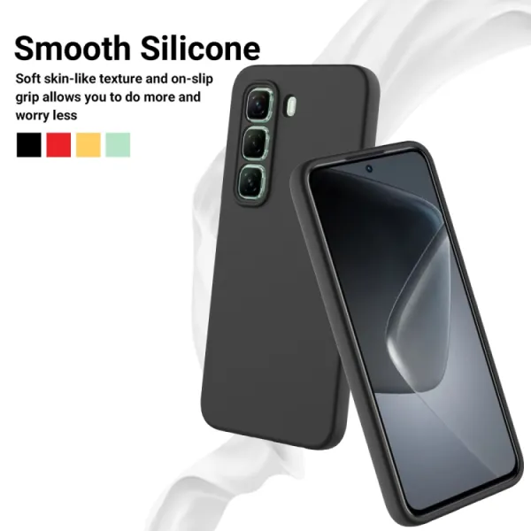 RUBBER Ochranný obal pre Infinix Hot 50 Pro čierny