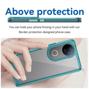 CRYSTAL Ochranný obal pre Vivo V50 5G tyrkysový