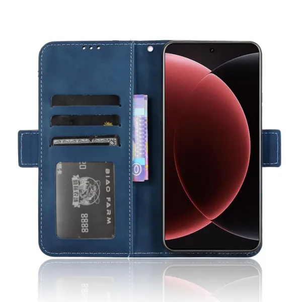 SLOT Peňaženkový obal pre Xiaomi 15 Ultra modrý