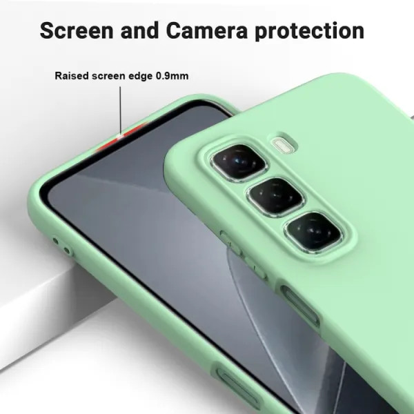 RUBBER Ochranný obal pre Infinix Hot 50 Pro+ zelený
