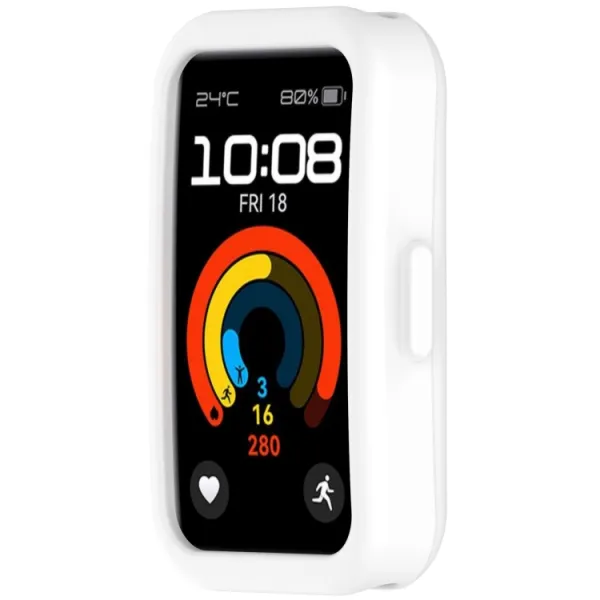 TPU HALF COVER Kryt pre Huawei Band 10 / Band 9 / Band 8 biely