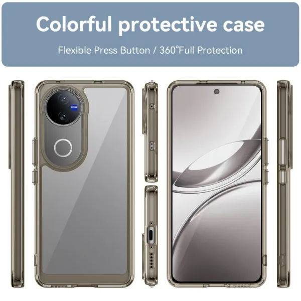 CRYSTAL Ochranný obal pre Vivo V50 5G šedý
