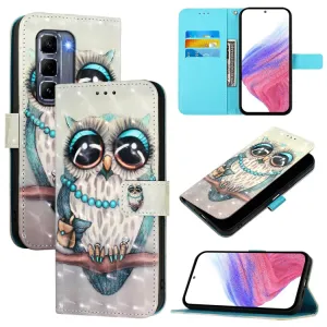 ART Peňaženkový kryt pre Infinix Hot 50 Pro+ GREY OWL