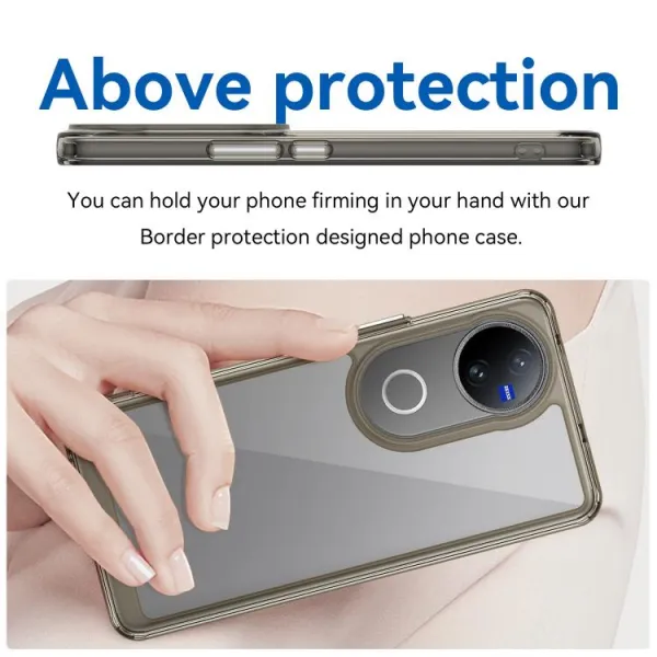 CRYSTAL Ochranný obal pre Vivo V50 5G šedý