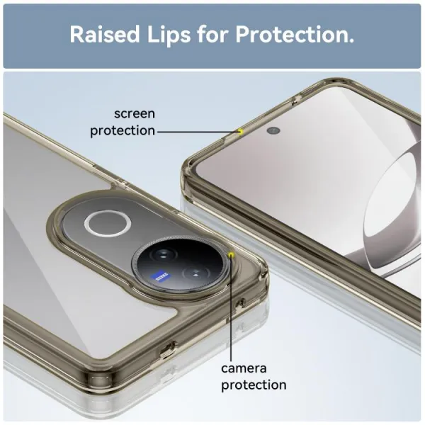 CRYSTAL Ochranný obal pre Vivo V50 5G šedý