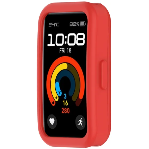 TPU HALF COVER Kryt pre Huawei Band 10 / Band 9 / Band 8 červený