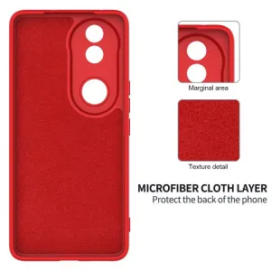 RUBBER Ochranný obal pre Vivo V50 5G červený