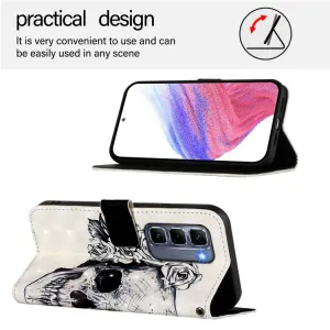 ART Peňaženkový kryt pre Infinix Hot 50 Pro+ SKULL