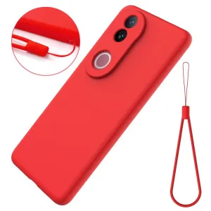 RUBBER Ochranný obal pre Vivo V50 5G červený
