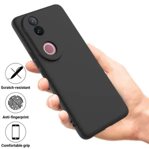 RUBBER Ochranný obal pre Vivo V50 5G čierny