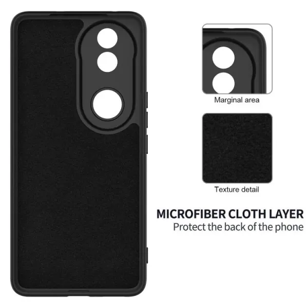 RUBBER Ochranný obal pre Vivo V50 5G čierny