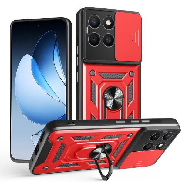 RING CAMERA Kryt s držiakom pre Honor X8c červený