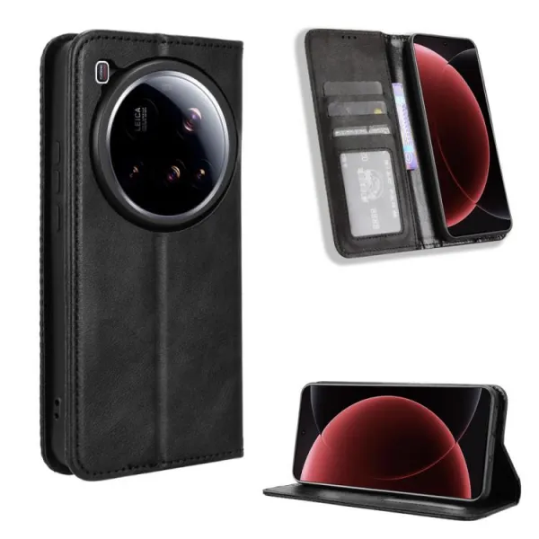BUSINESS Peňaženkové puzdro pre Xiaomi 15 Ultra čierne