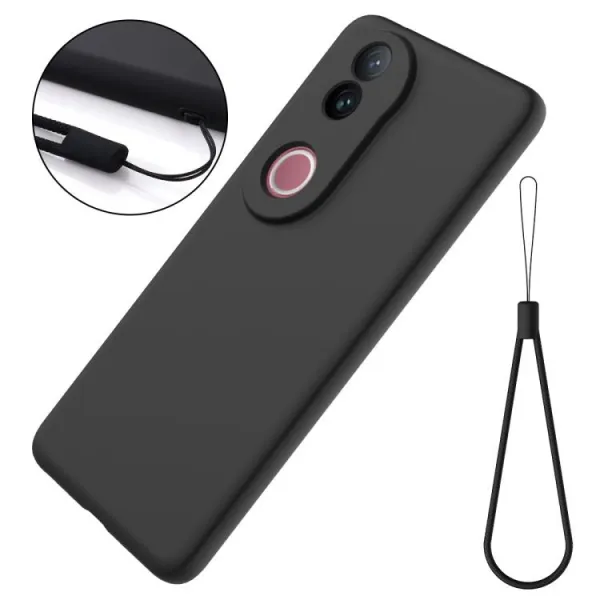 RUBBER Ochranný obal pre Vivo V50 5G čierny