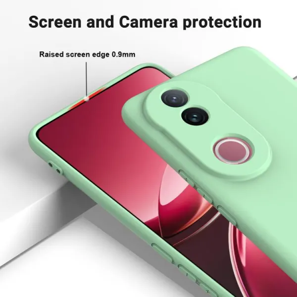 RUBBER Ochranný obal pre Vivo V50 5G zelený