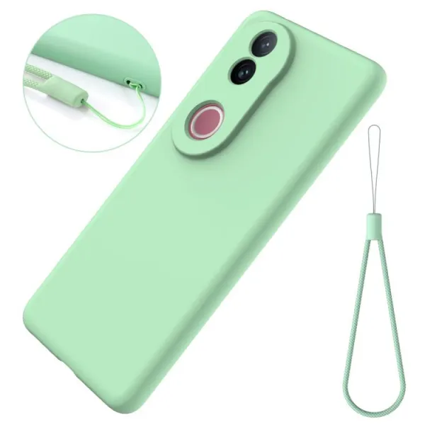 RUBBER Ochranný obal pre Vivo V50 5G zelený