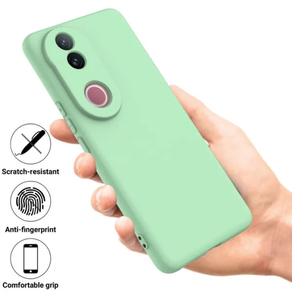 RUBBER Ochranný obal pre Vivo V50 5G zelený