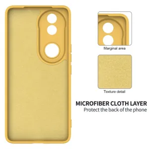 RUBBER Ochranný obal pre Vivo V50 5G žltý