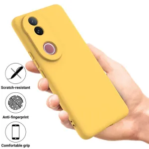 RUBBER Ochranný obal pre Vivo V50 5G žltý