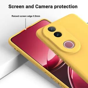 RUBBER Ochranný obal pre Vivo V50 5G žltý