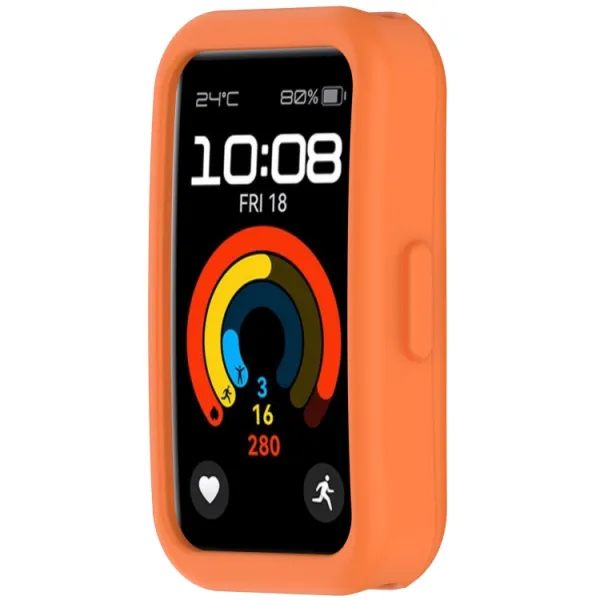 TPU HALF COVER Kryt pre Huawei Band 10 / Band 9 / Band 8 oranžový
