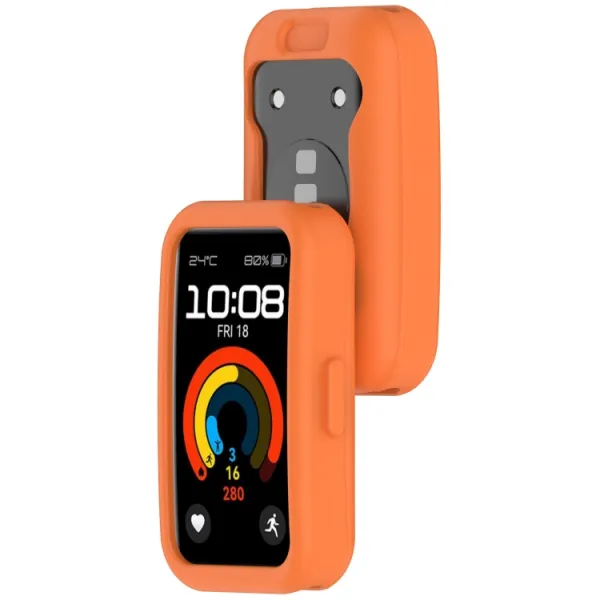 TPU HALF COVER Kryt pre Huawei Band 10 / Band 9 / Band 8 oranžový