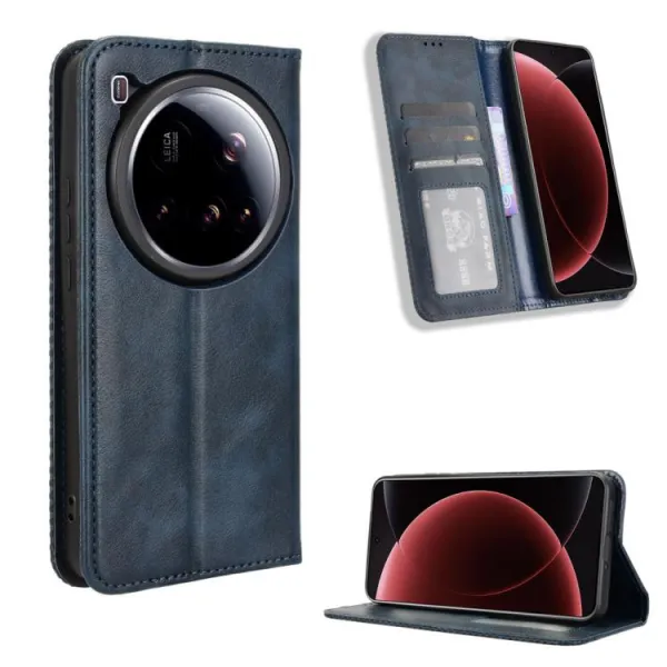BUSINESS Peňaženkové puzdro pre Xiaomi 15 Ultra modré